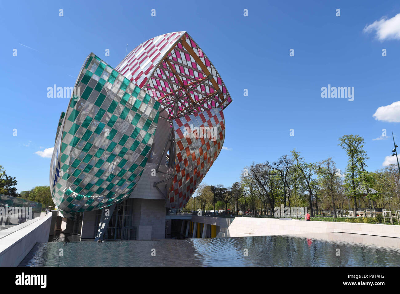 A closer look at Daniel Buren's colorful intervention at the Fondation Louis  Vuitton