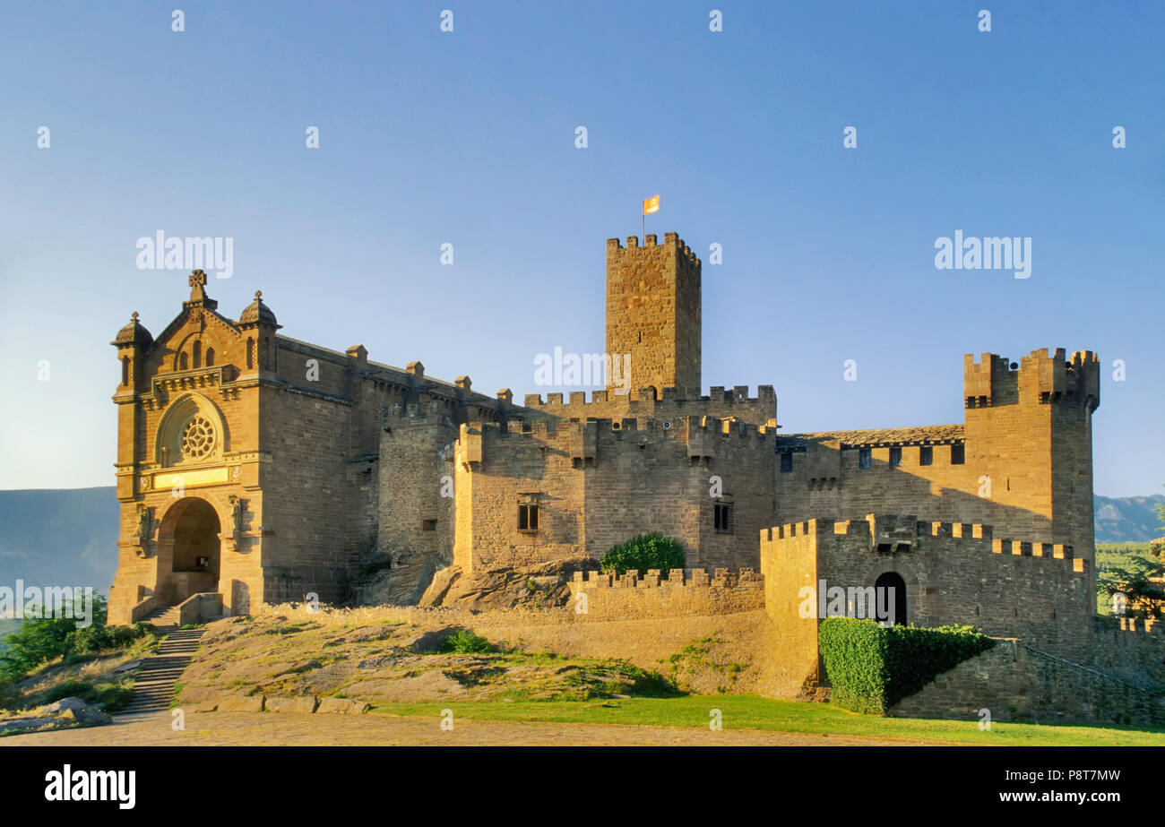 Castle at Javier, Navarra, Spain Stock Photo