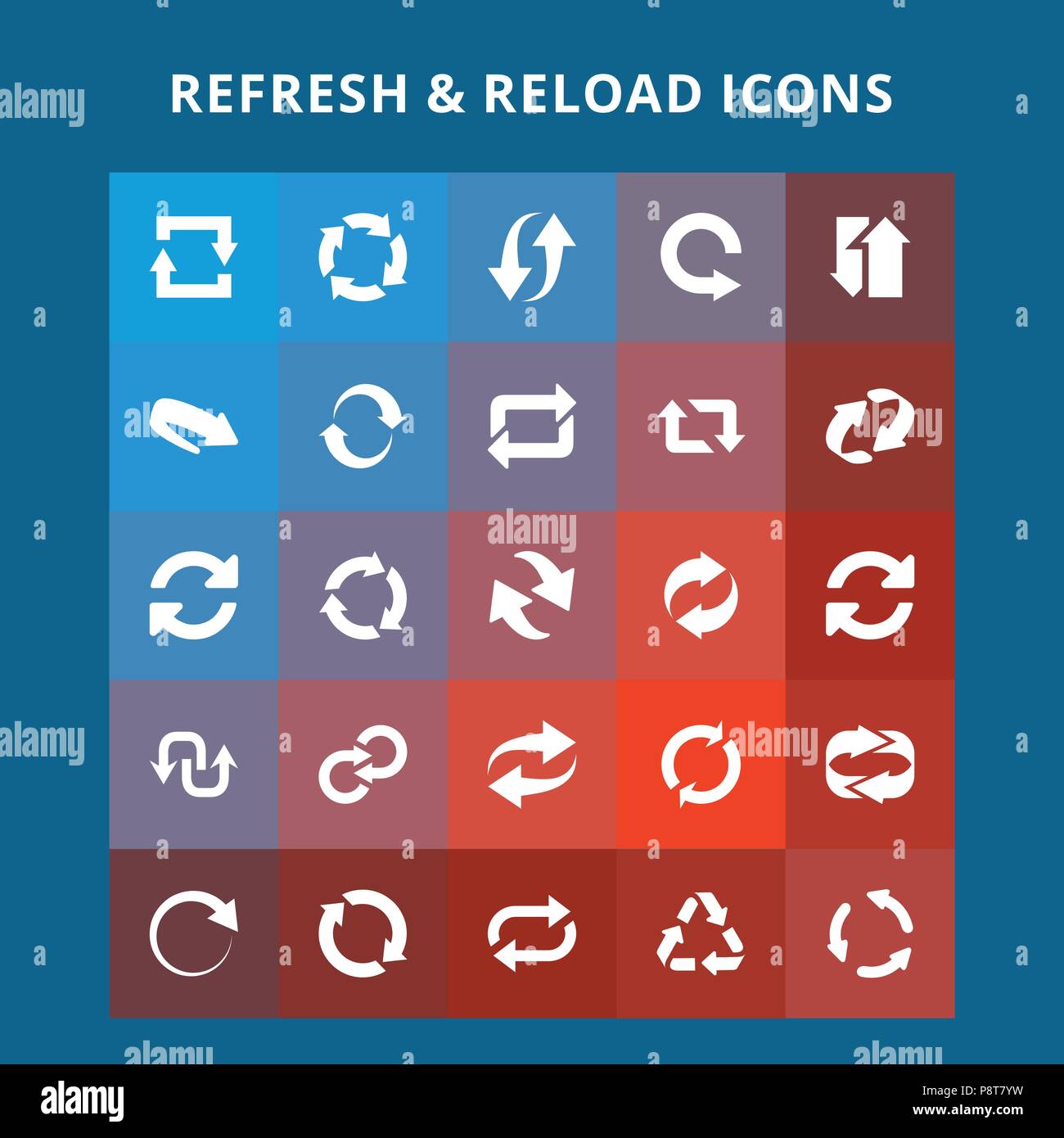 Refresh and Reload Icons. For web design and application interface ...