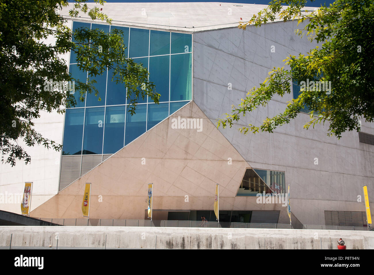 Casa da Musica in Oporto, Portugal.  Built 2005.  Dutch architects Rem Koolhas and Ellen van Loon Stock Photo