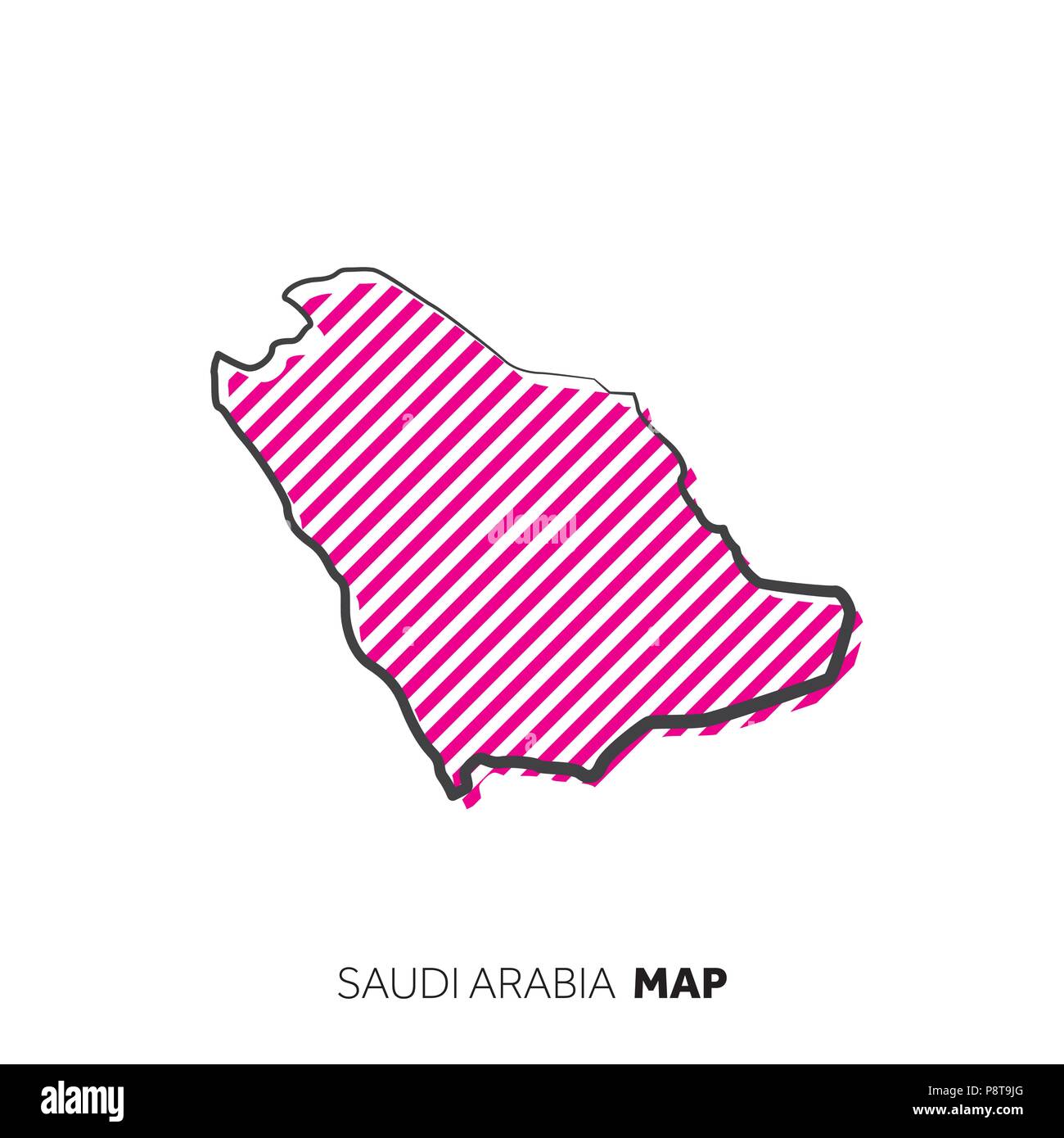 Saudi arabia map dots hi-res stock photography and images - Alamy
