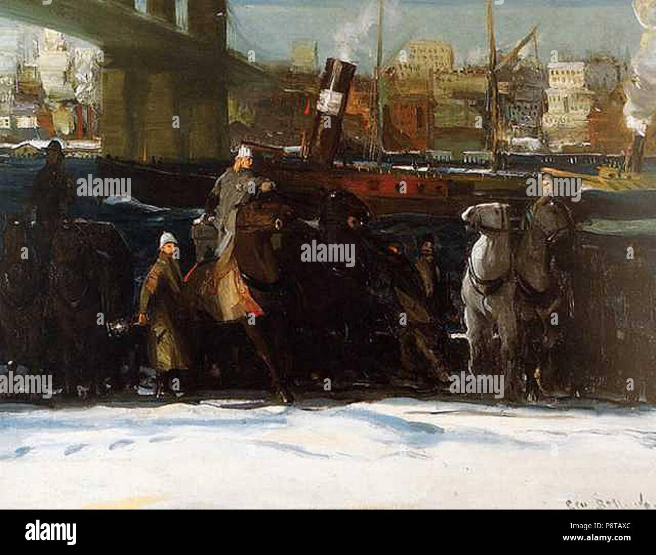.   54 &quot;Snow Dumpers&quot; by George Bellows Stock Photo