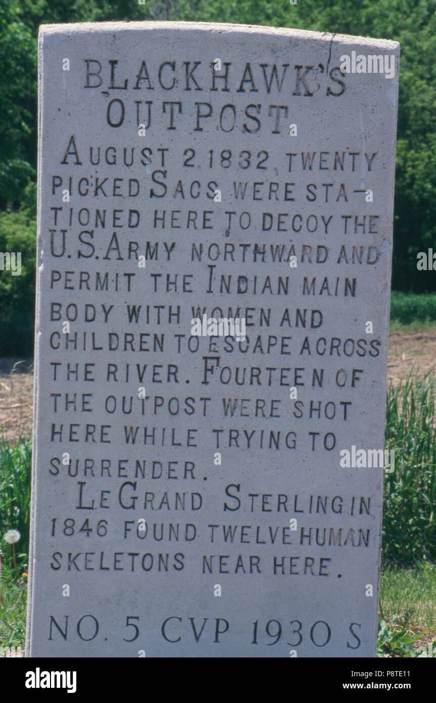 Black Hawk War skirmish marker on the Black Hawk Trail leading to Bad