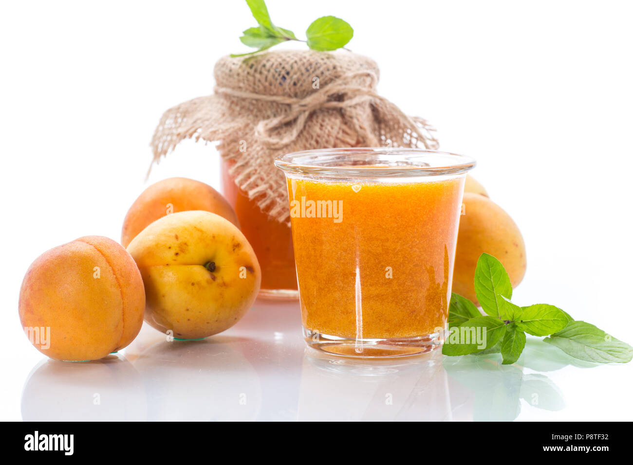 Apricot syrup jar hi-res stock photography and images - Alamy