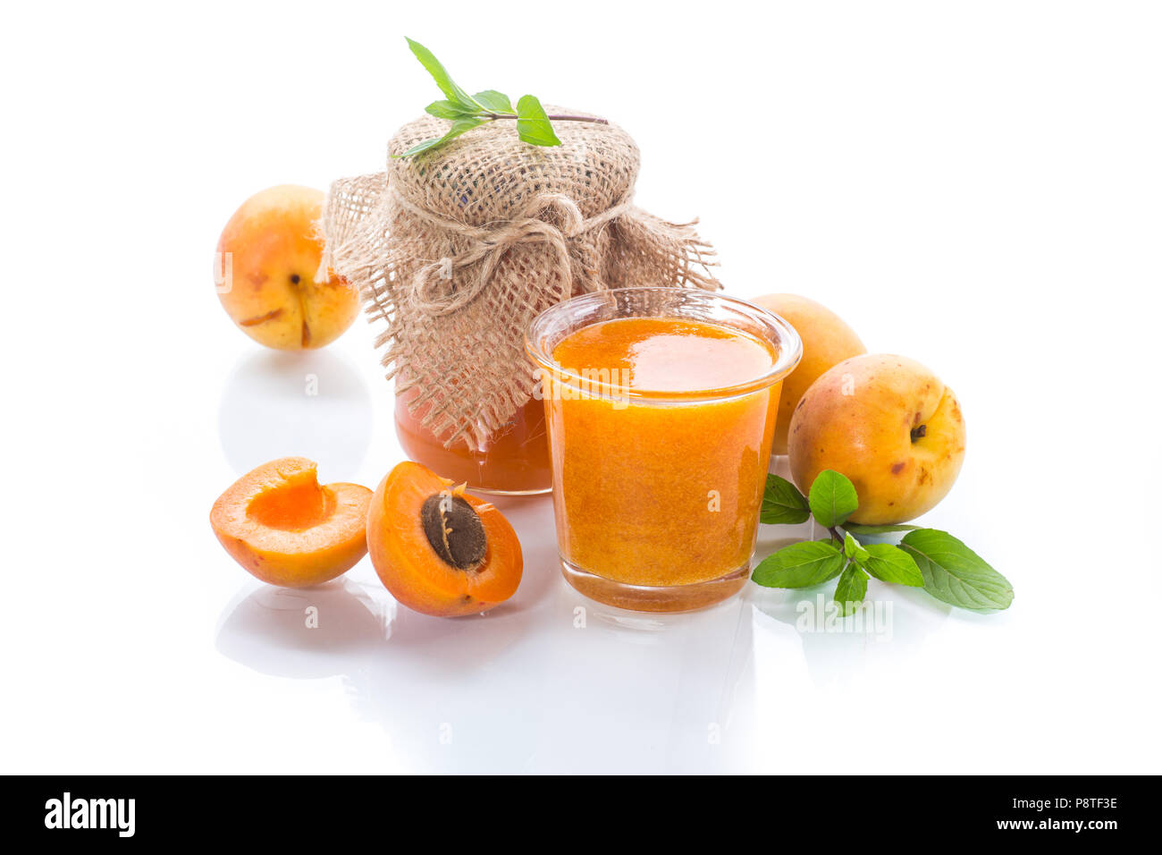 fresh sweet apricot jam Stock Photo Alamy