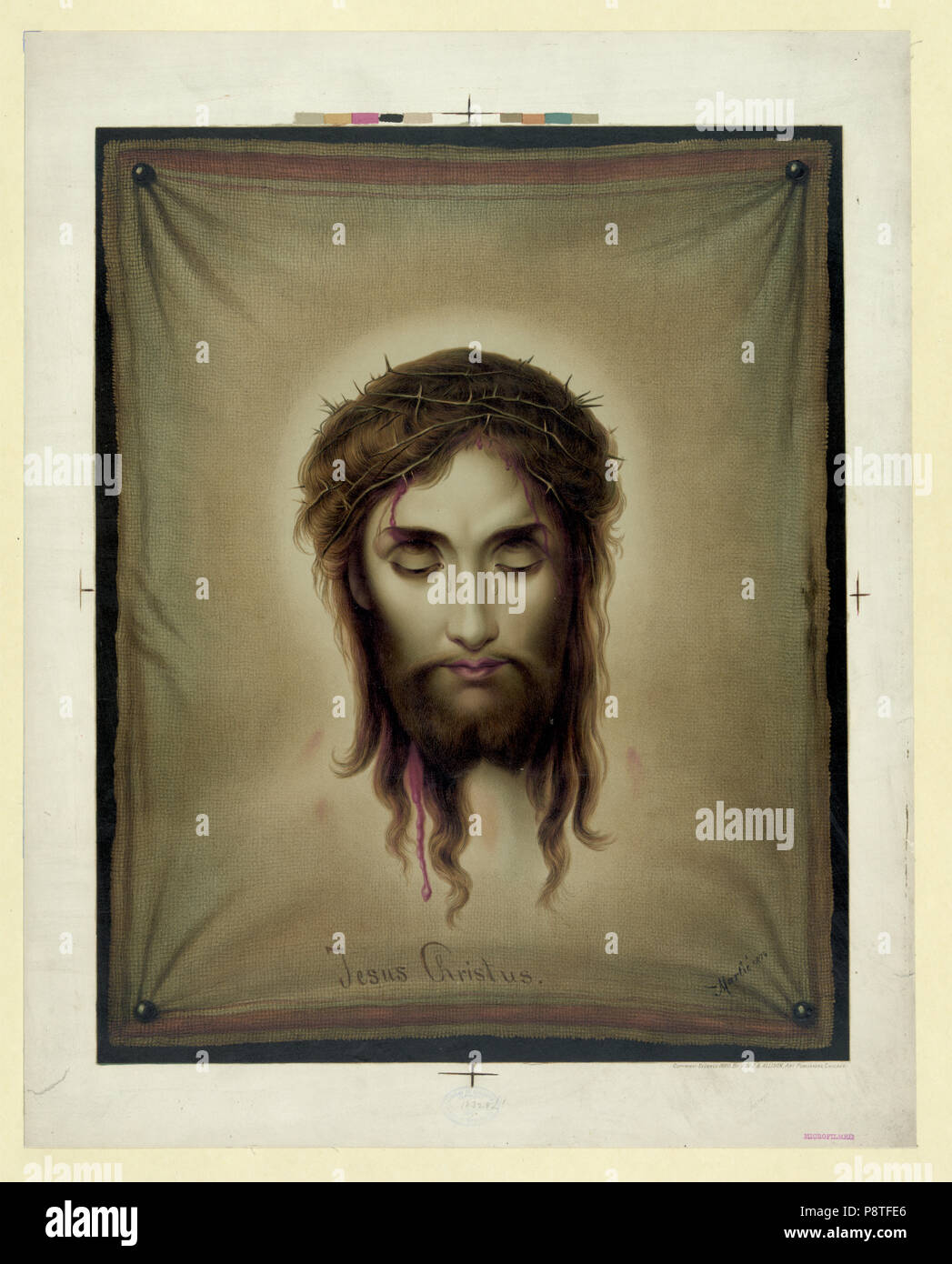 Jesus Christus ca 1880 Stock Photo