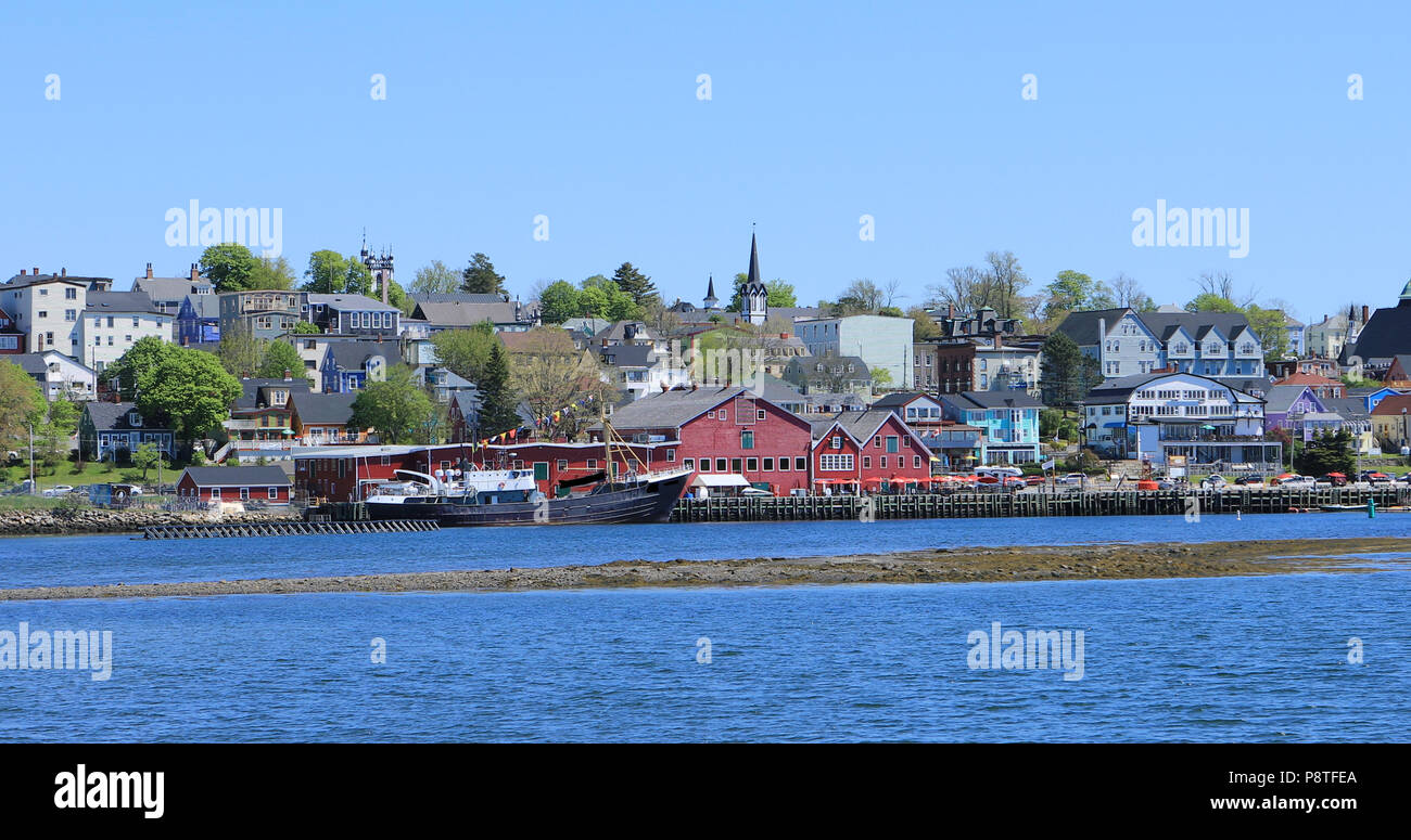 A View of the Lunenburg, Nova Scotia waterfront Stock Photo Alamy
