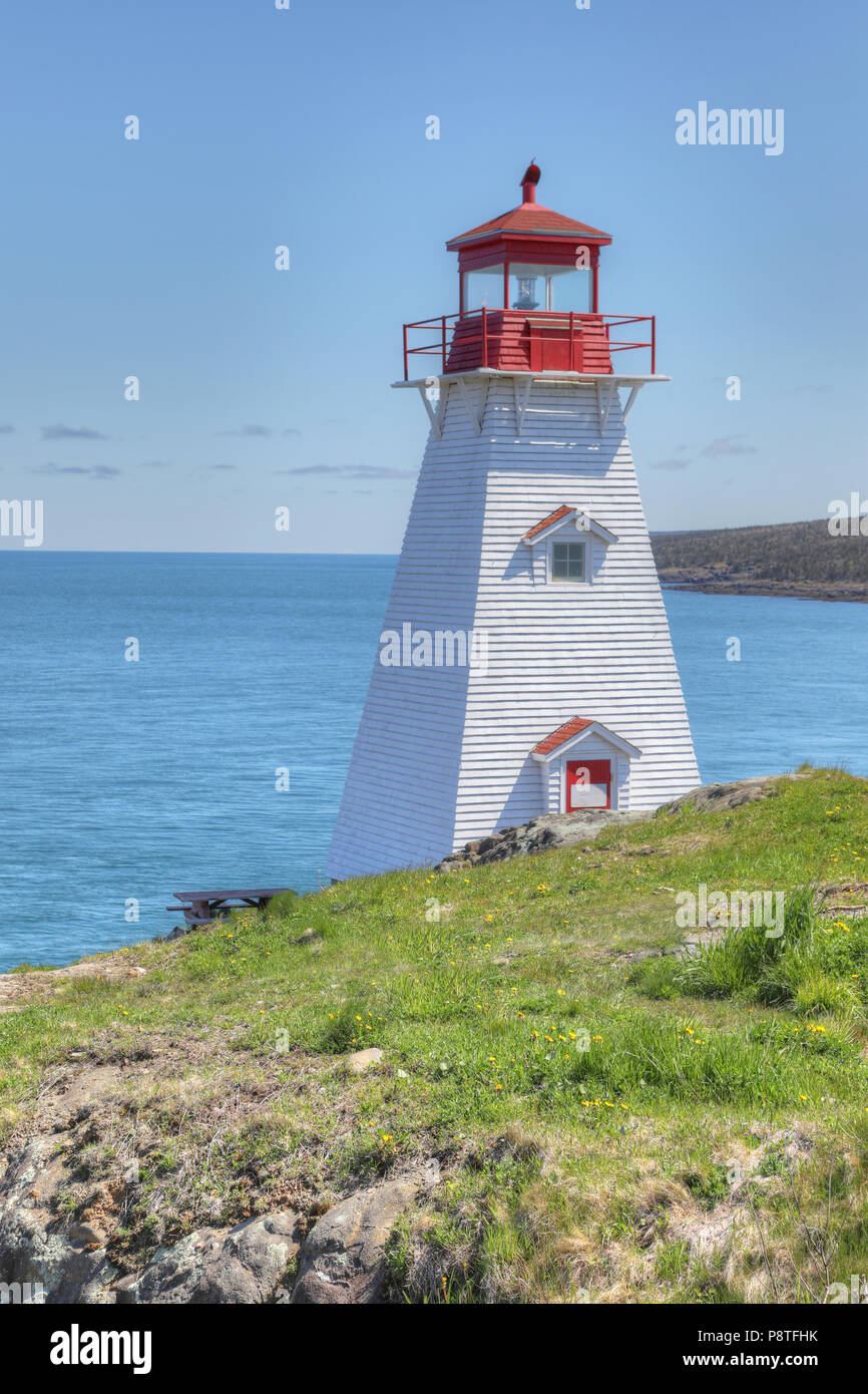A Vertical of Boar’s Head Lighthouse in Nova Scotia Stock Photo - Alamy