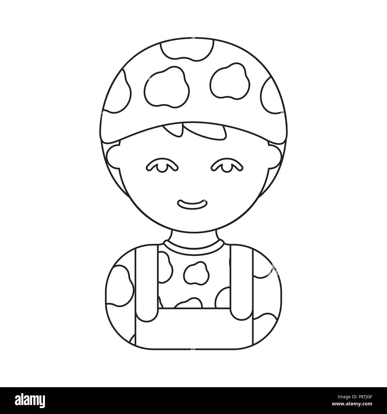 Soldier outline icon. Illustration for web and mobile Stock Vector