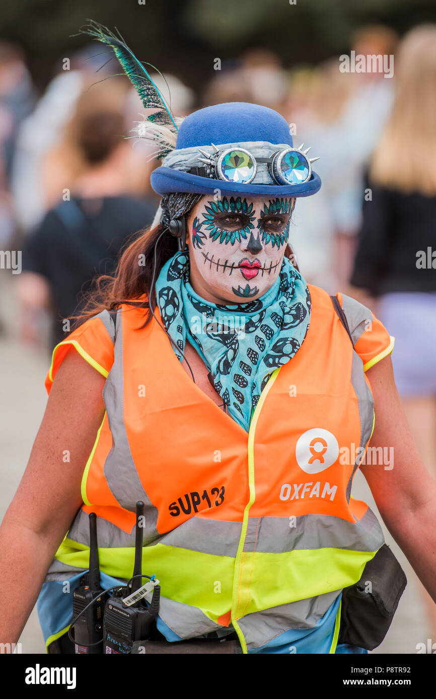 An Oxfam volunteer makes a big effort to get into festival mode - The ...