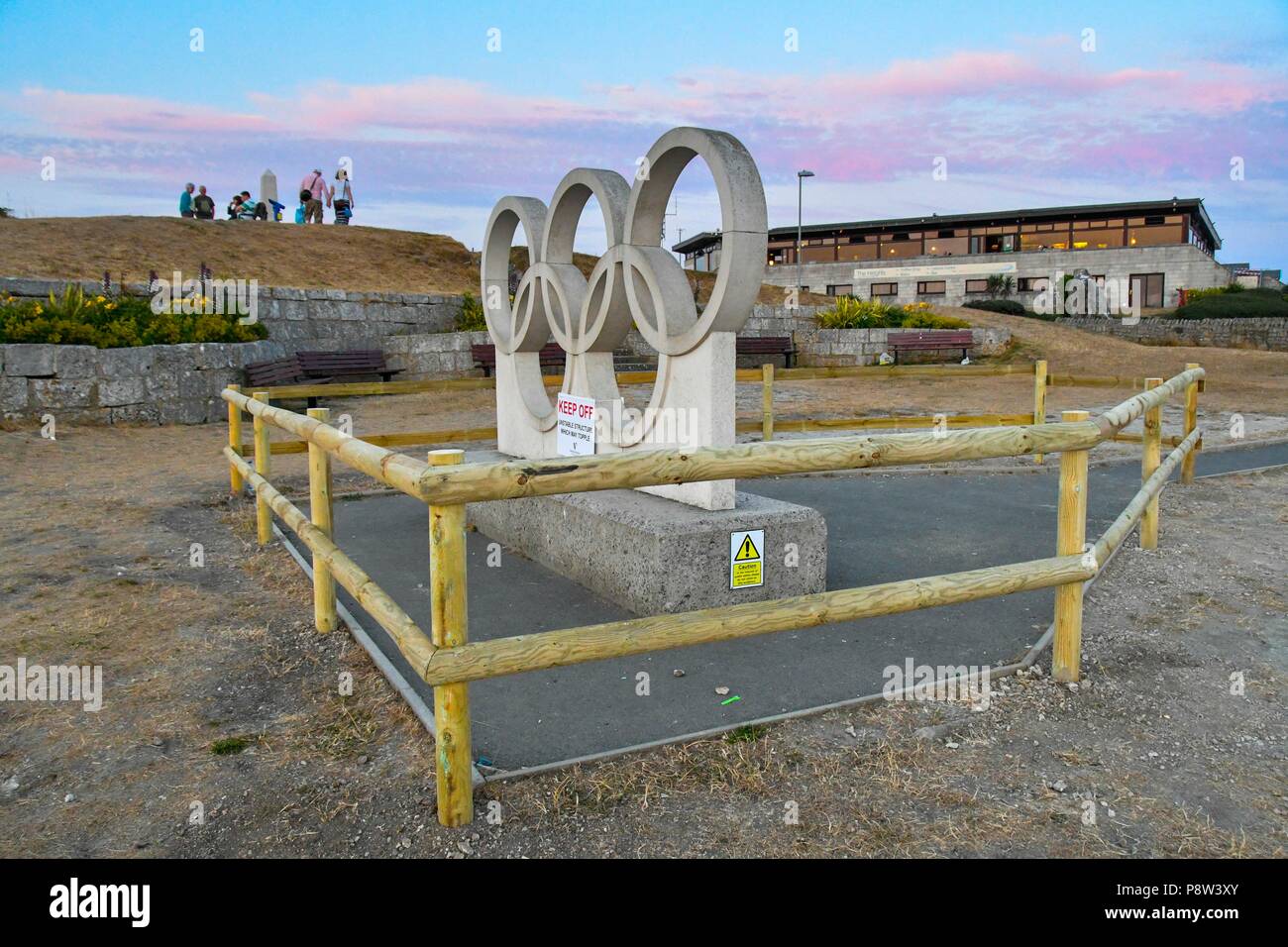 Olympic rings stone sculpture hires stock photography and images Alamy