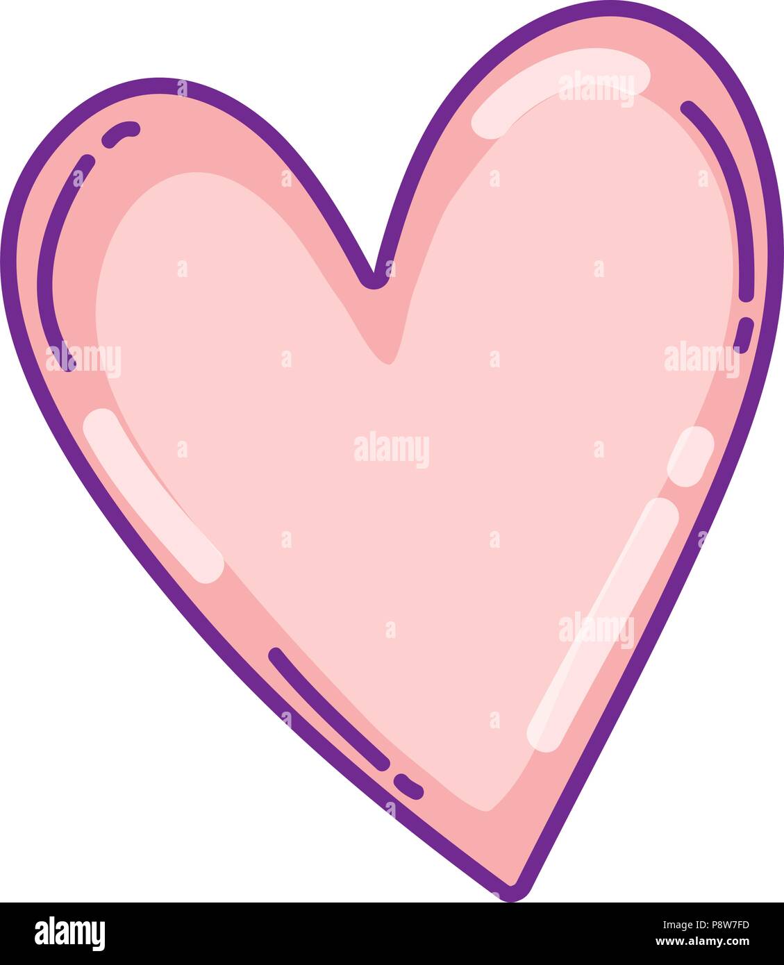 heart symbol of love and passion design vector illustration Stock ...