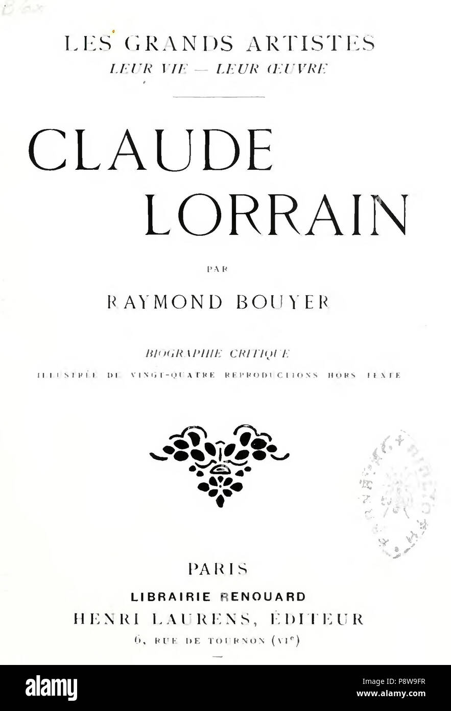 .   66 Bouyer - Claude Lorrain, Laurens (page 7 crop) Stock Photo