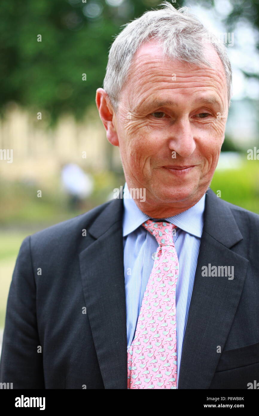 NIGEL EVANS MEMBER OF PARLIAMENT pictured in Westminster, London, UK on 10th July 2018.  MPS. British politicians. Stock Photo