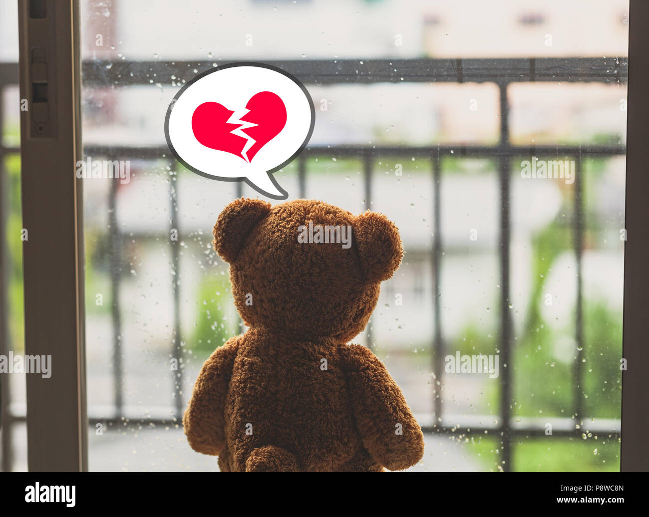 teddy bear with broken heart