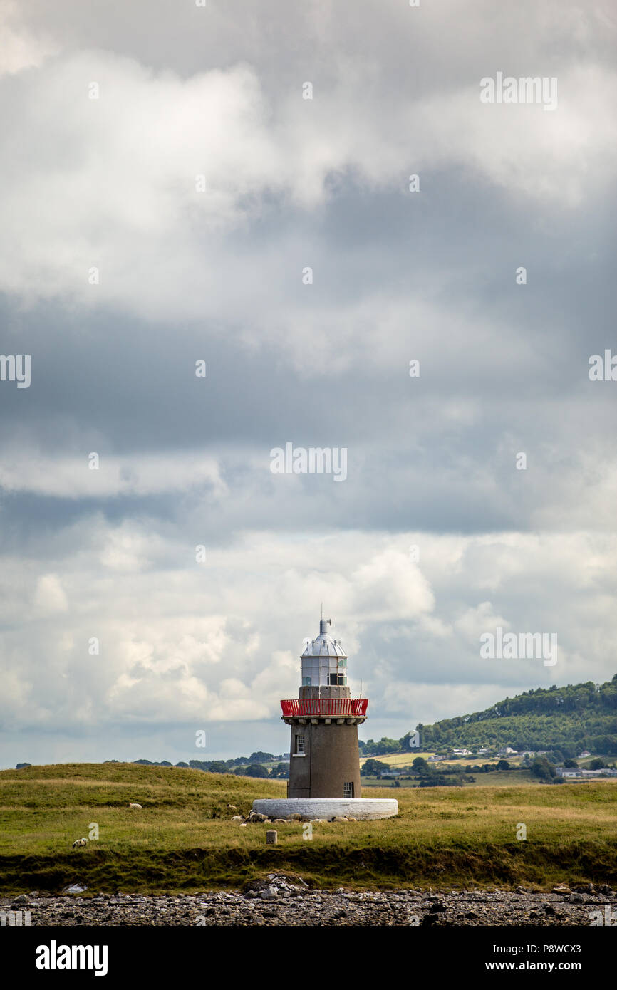 Oyster Lighthouse located on the Oyster Island near Rosses Point