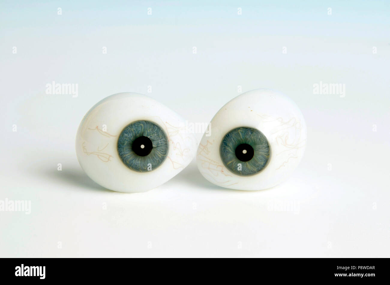 Artificial eyeballs, cut out Stock Photo