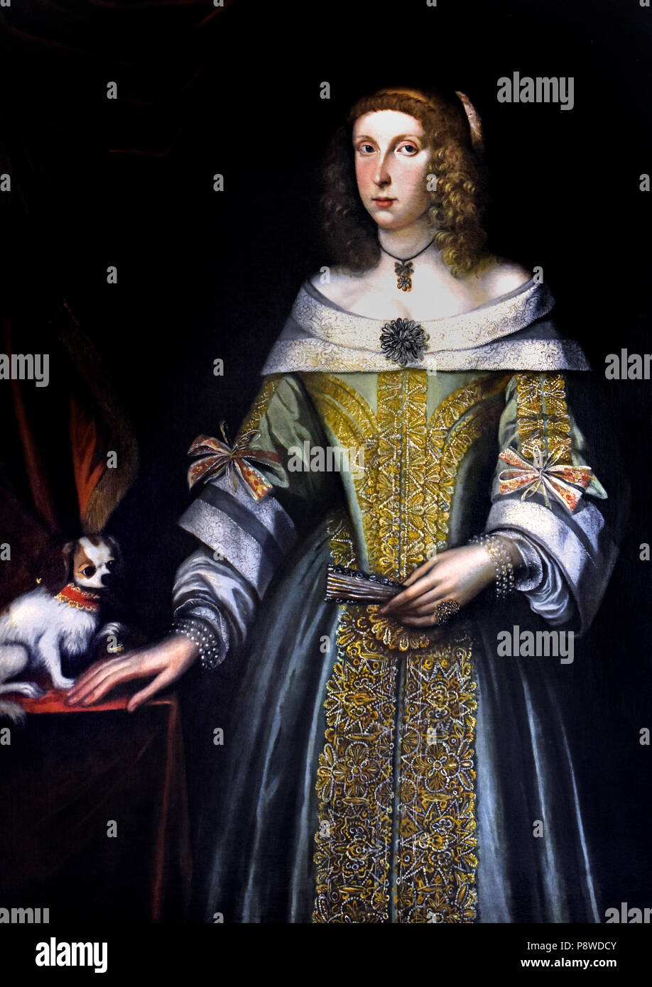 Portrait of a Lady by French unknown painter 16th Century France Stock Photo