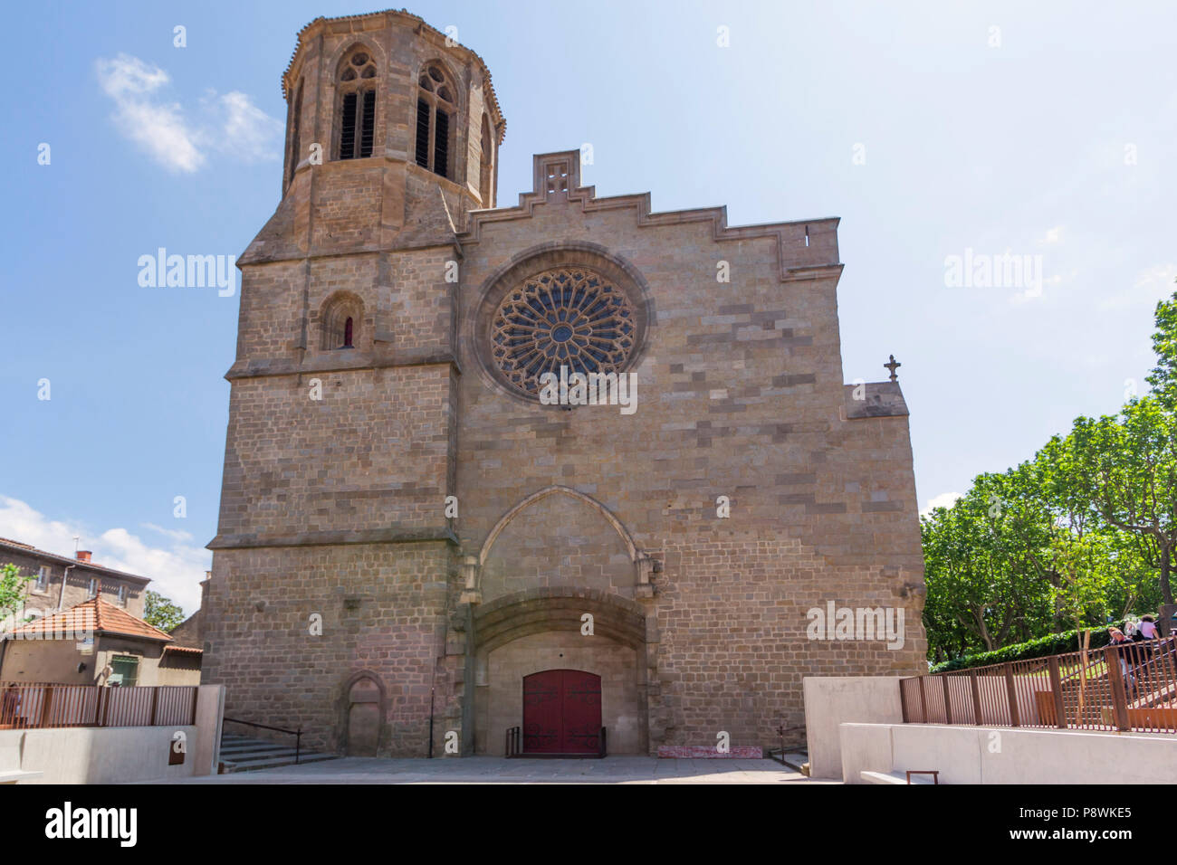 Cathedral of Saint Michael of Carcassonne, French department of Aude, Occitanie Region, France. Stock Photo