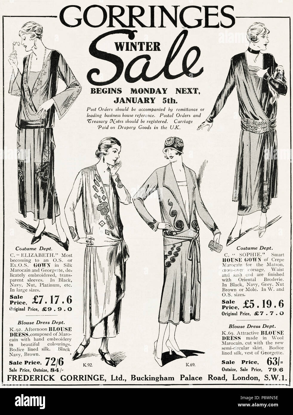 1920s fashion advertisement hi-res stock photography and images - Alamy