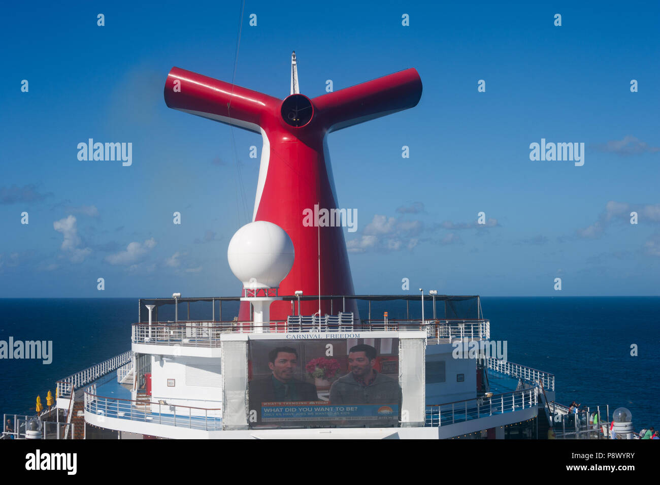 Carnival Freedom Cruise Ship Stock Photo
