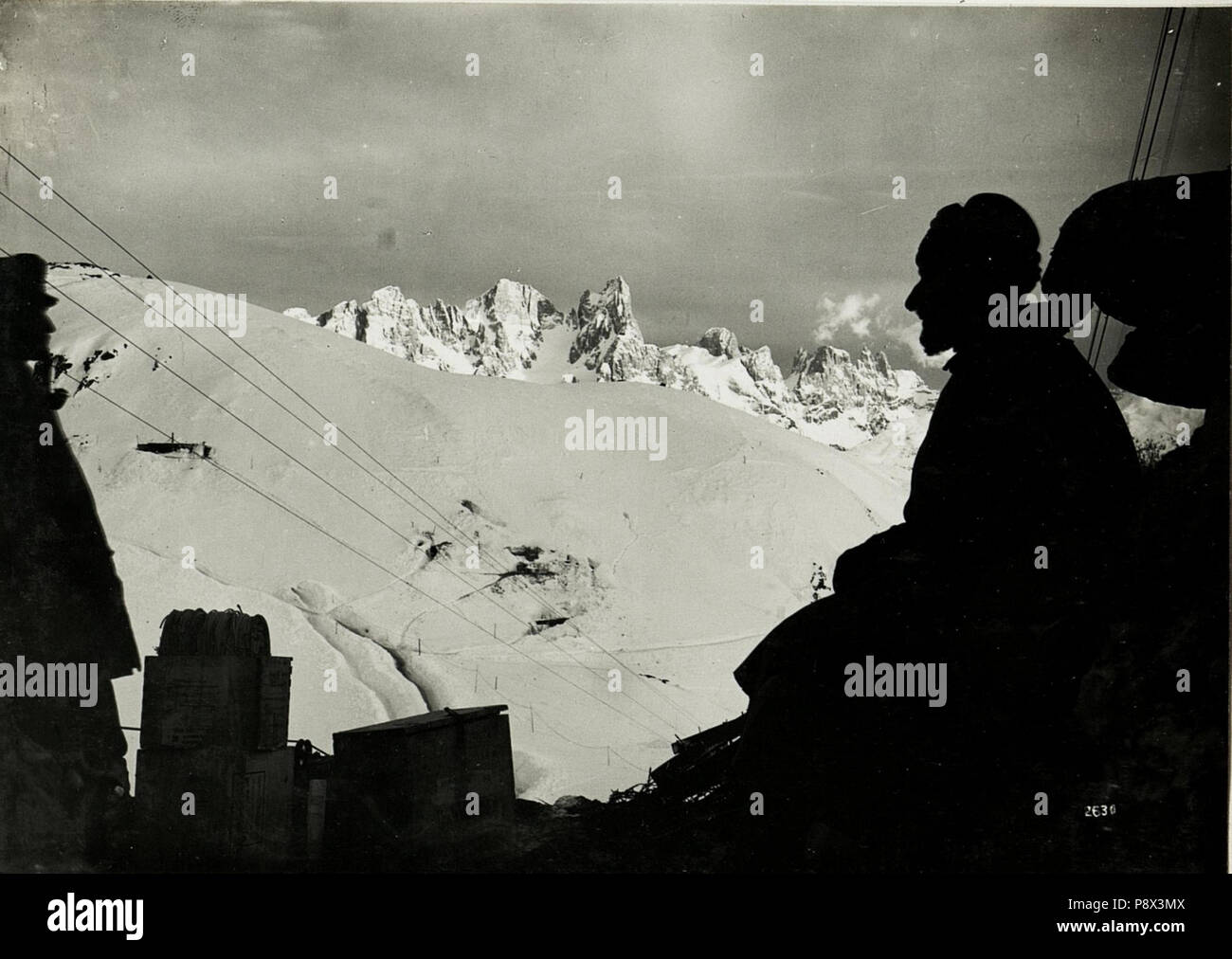 .   62 Blick von Campei gegen Col Ombert, Cima Uomo und Cima della Vallate. (BildID 15588581) Stock Photo