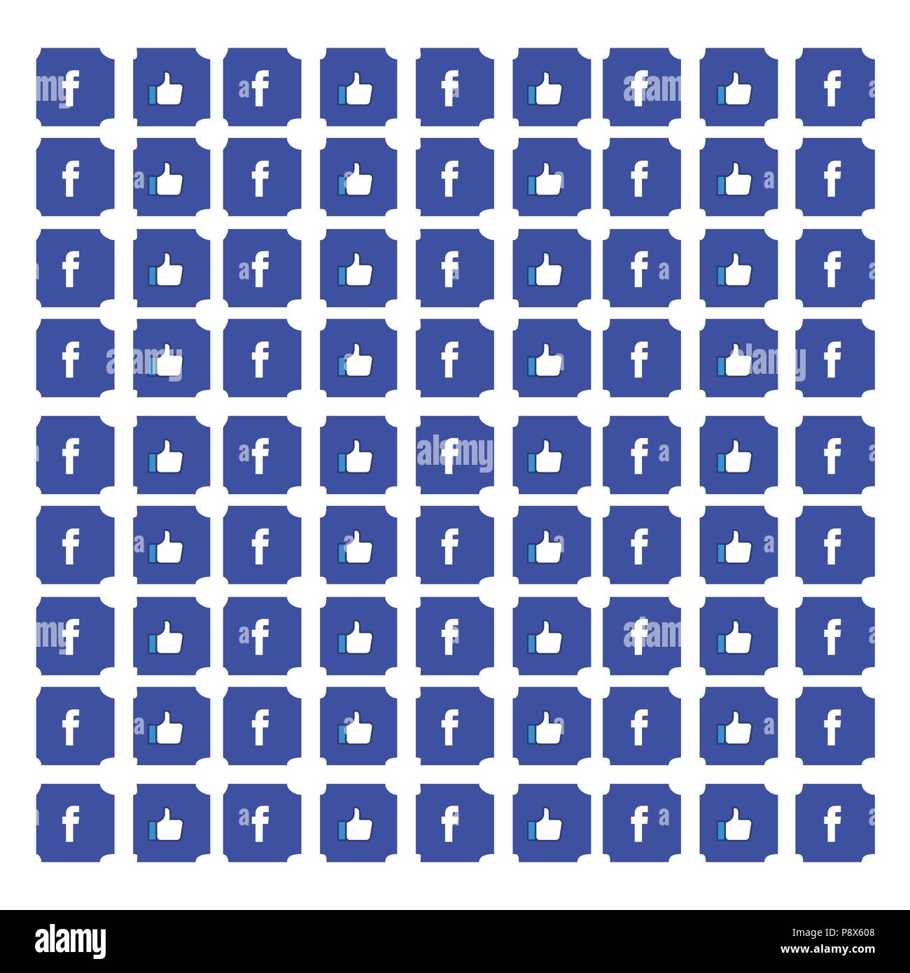 Facebook Like And Logo Creative Background For Web Design And Application Interface Also Useful For Infographics Vector Illustration Stock Vector Image Art Alamy