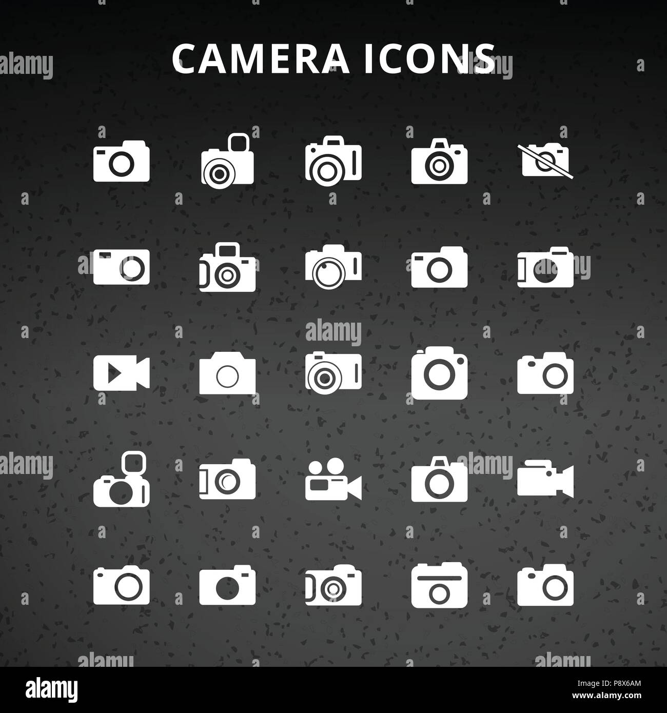 Camera Icons. For web design and application interface, also useful for ...