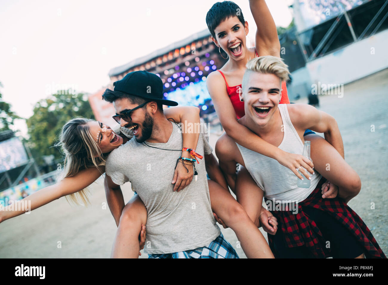 Excited group activity hi-res stock photography and images - Alamy