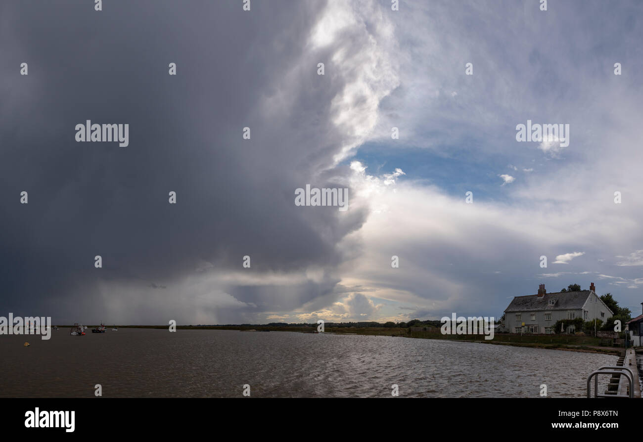 Clouds of a storm Stock Photo