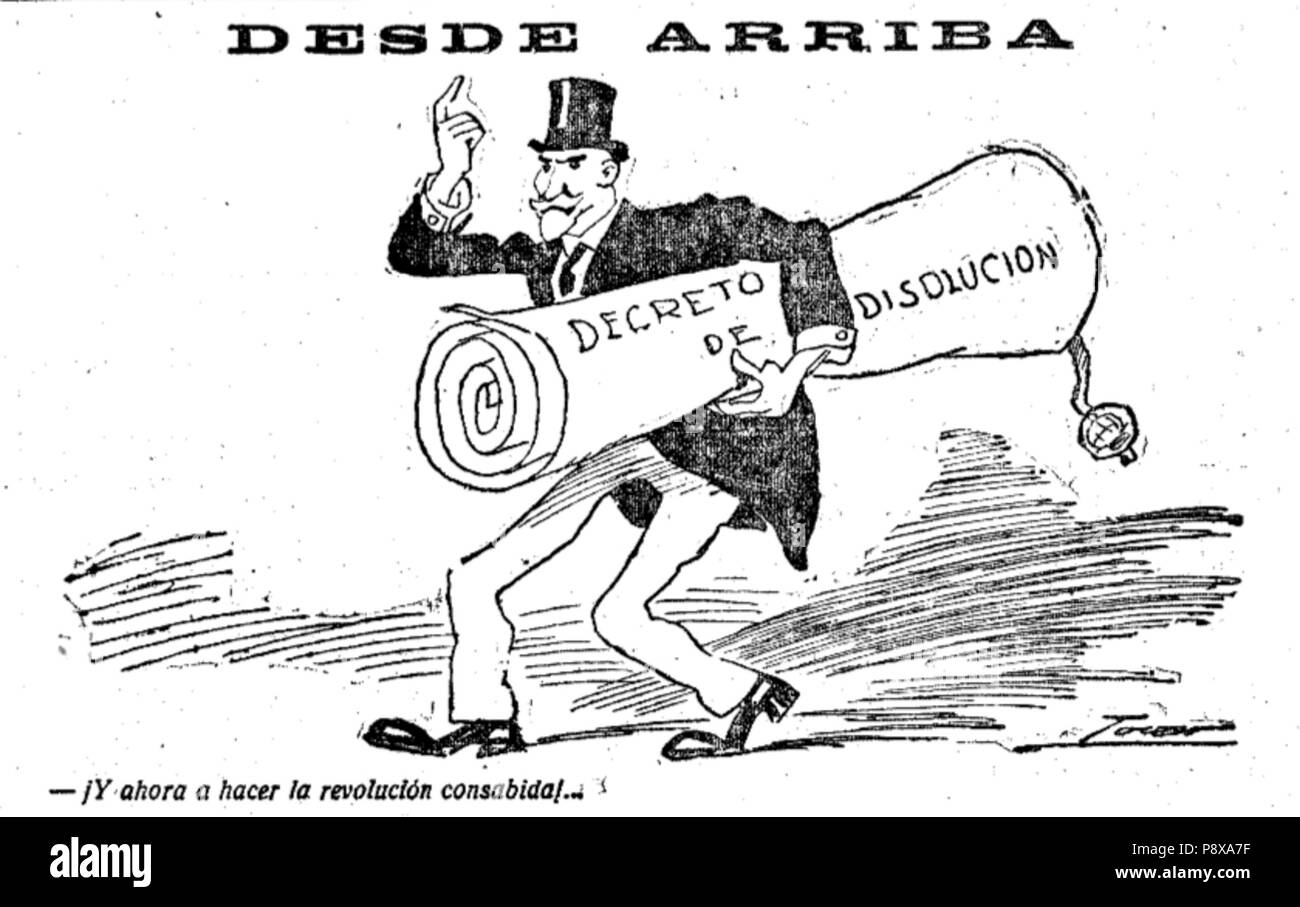 .   112 Desde arriba, de Tovar, El Imparcial, 4 de mayo de 1919 Stock Photo