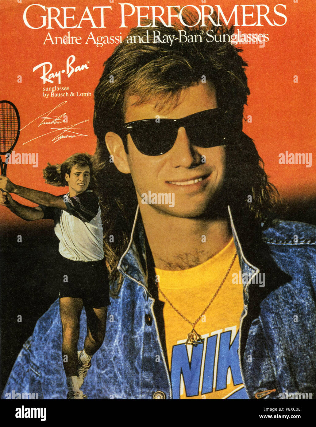 1990s USA Ray-Ban Magazine Advert Stock Photo - Alamy