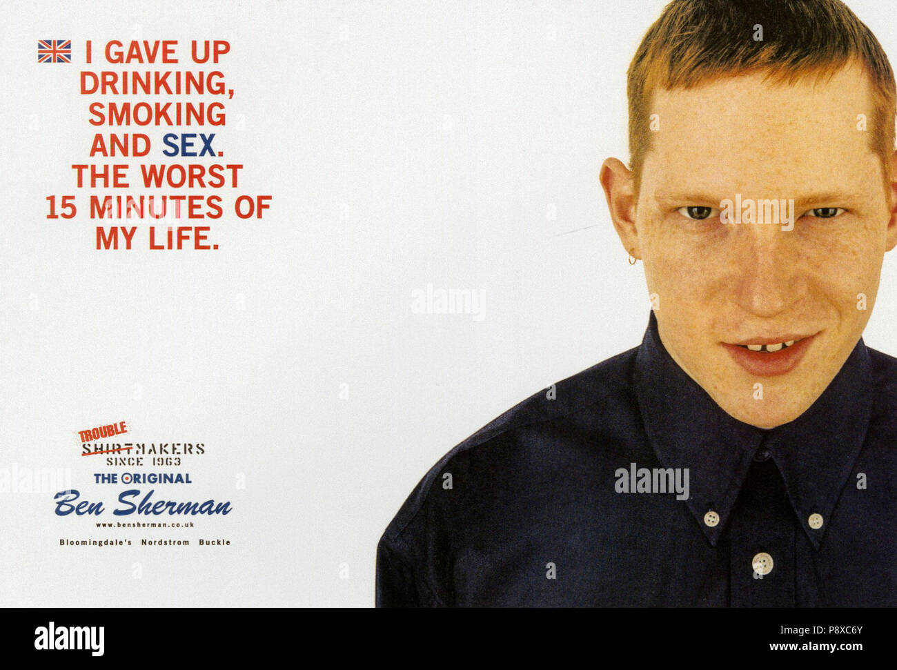 1990s USA Ben Sherman Magazine Advert Stock Photo - Alamy