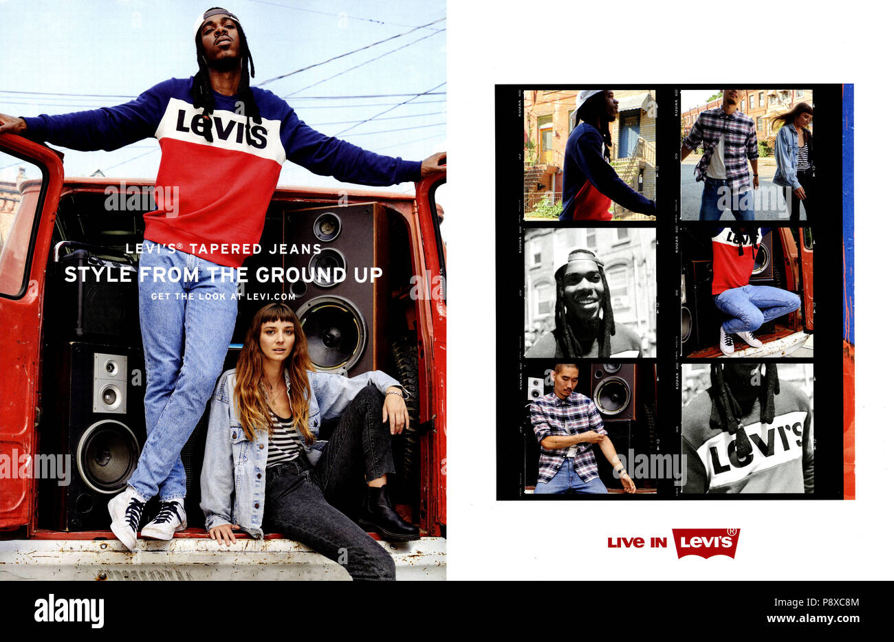 Advert Levi's Magazine High Resolution Stock Photography and Images - Alamy