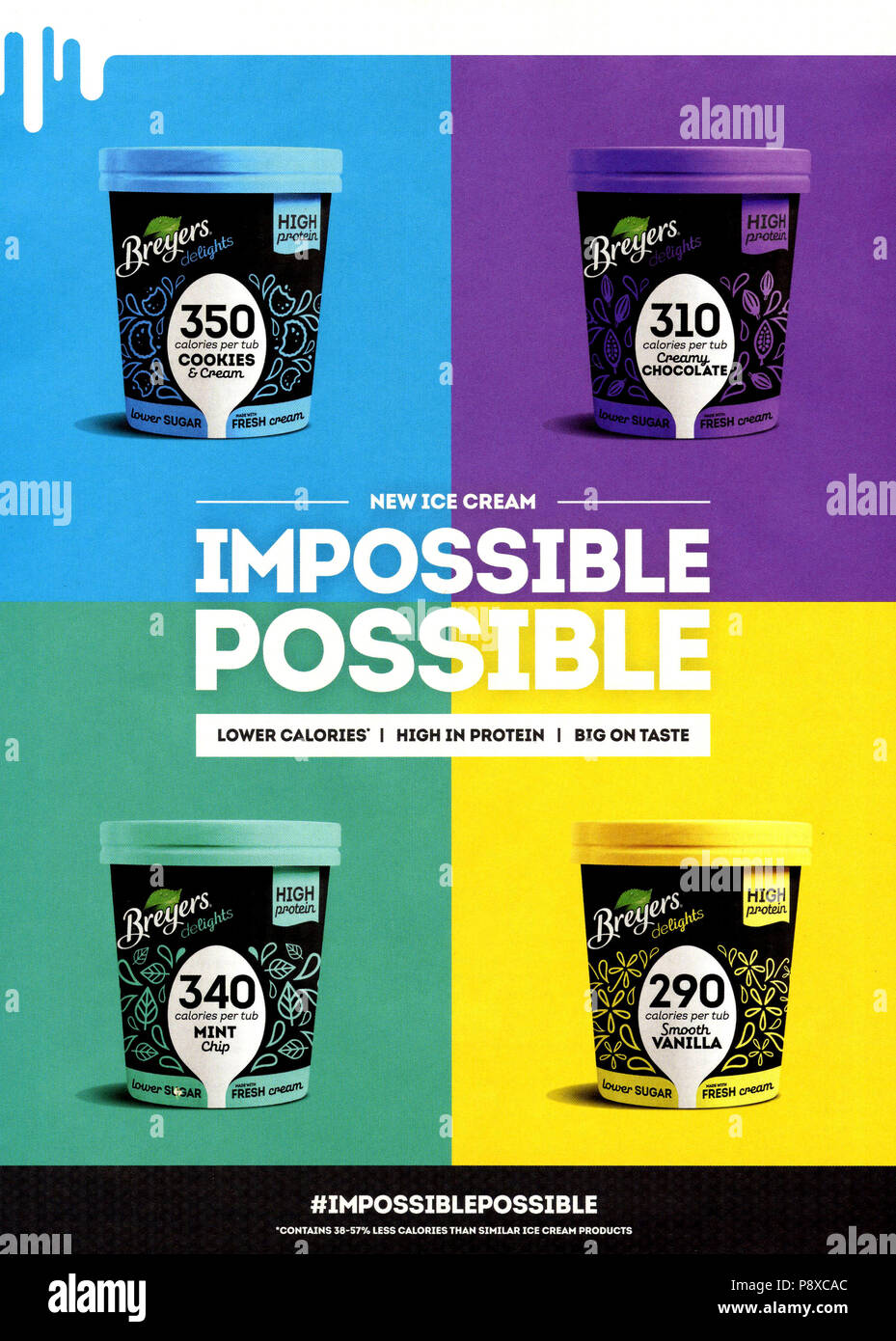 2010s UK Breyers Magazine Advert Stock Photo Alamy