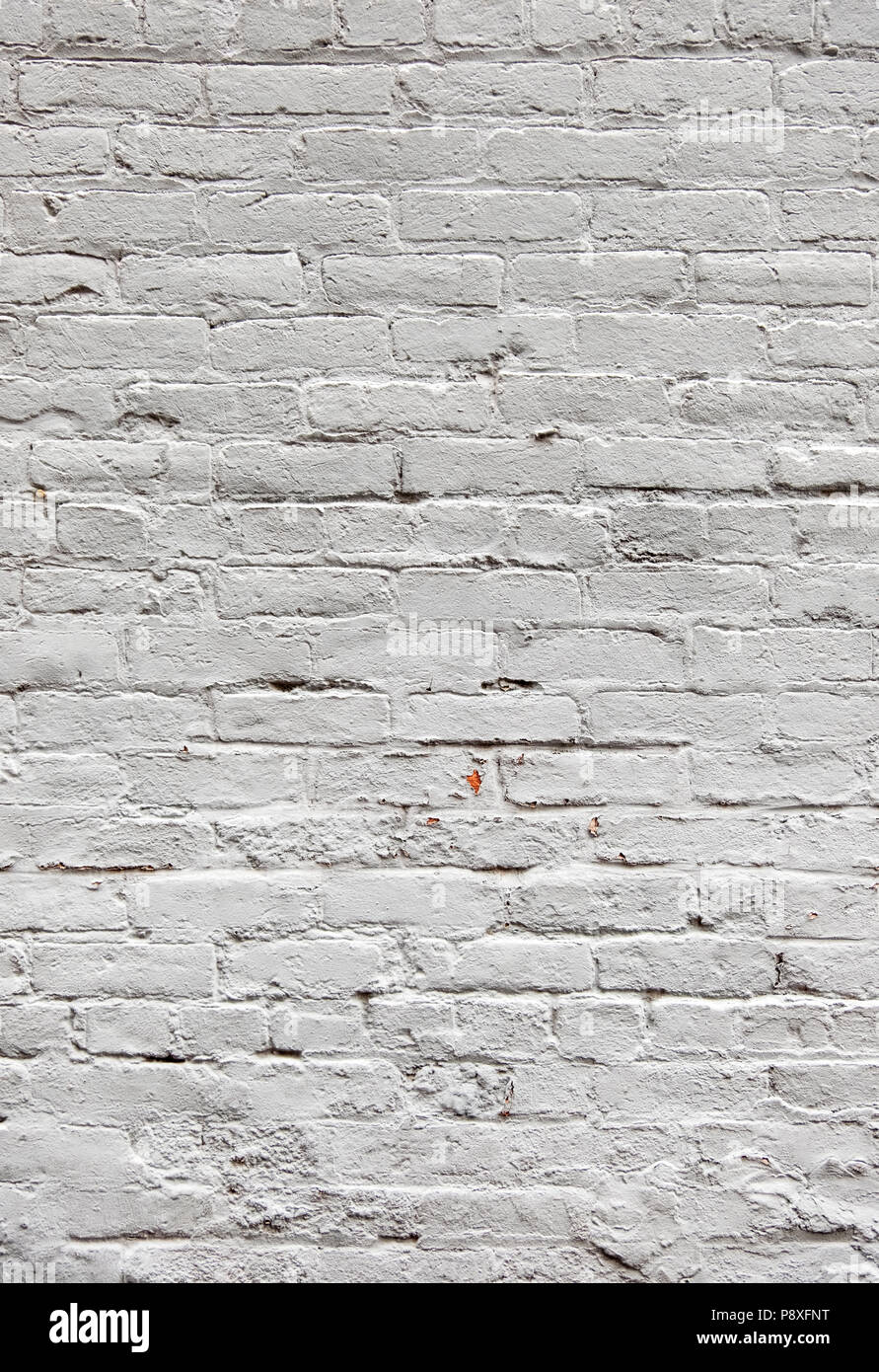 background of white painted brick wall Stock Photo
