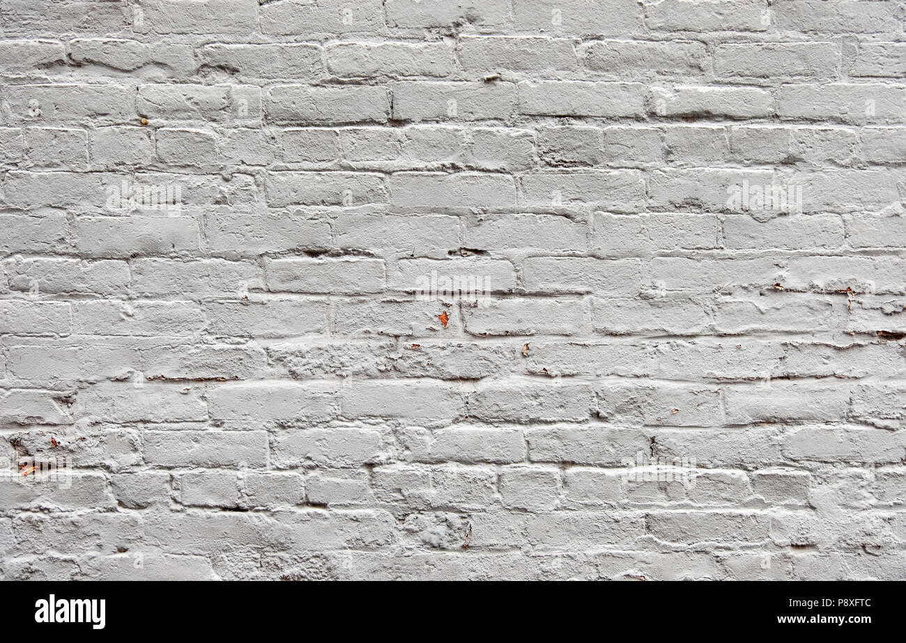background of white painted brick wall Stock Photo
