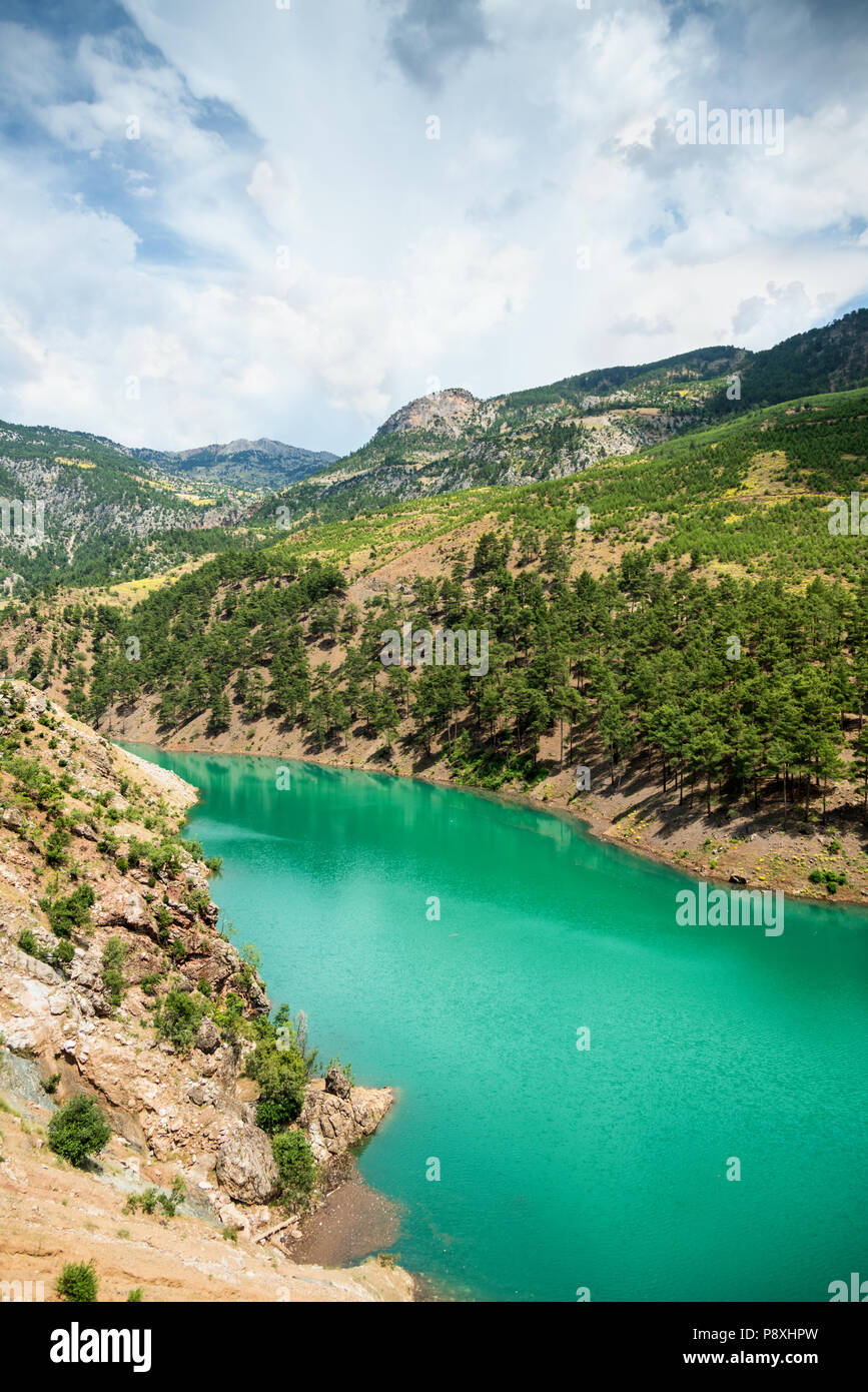 Mountain lake landscape, Aladaglar national park, Turkey Stock Photo