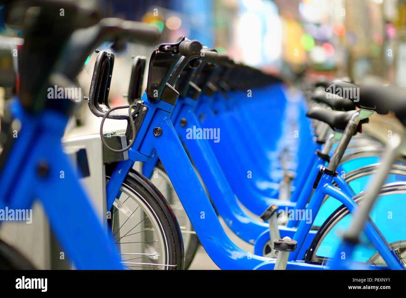 row-of-city-bikes-for-rent-at-docking-stations-in-new-york-usa-stock