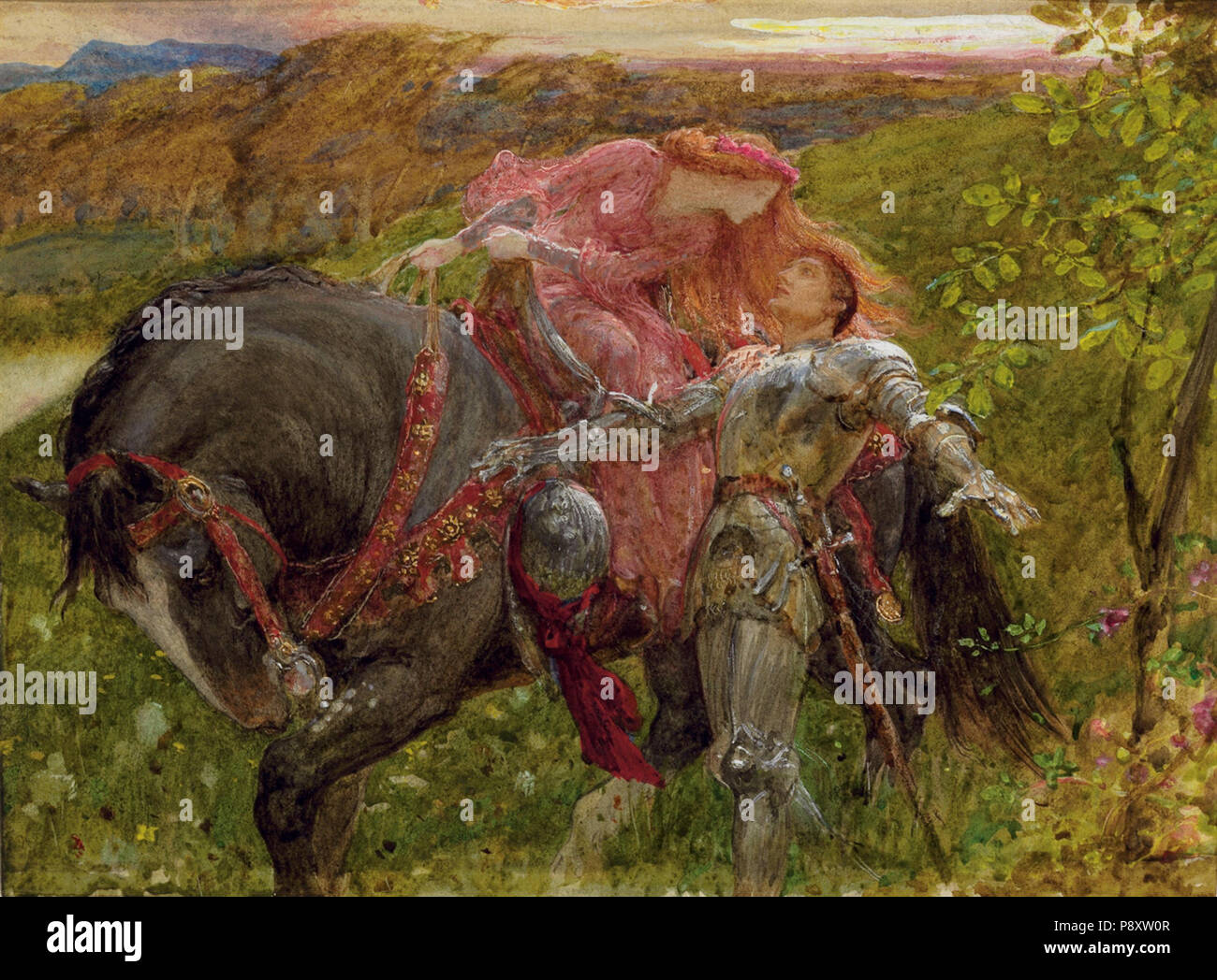 . 289 Frank Dicksee La Belle Dame sans Merci (study Stock Photo Alamy