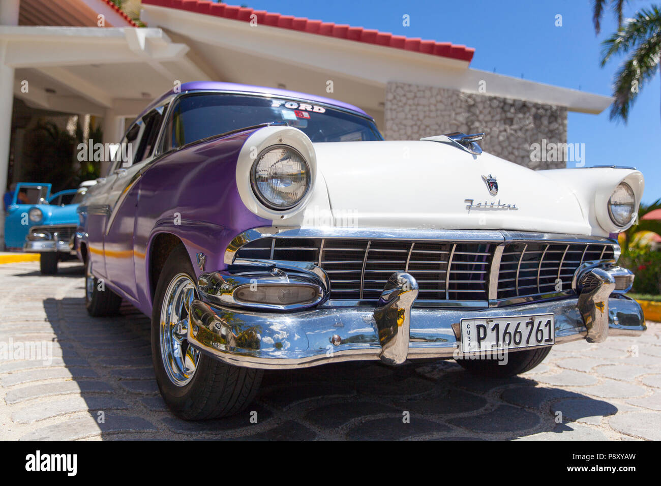 Classic Cuban Cars - Cuba Stock Photo