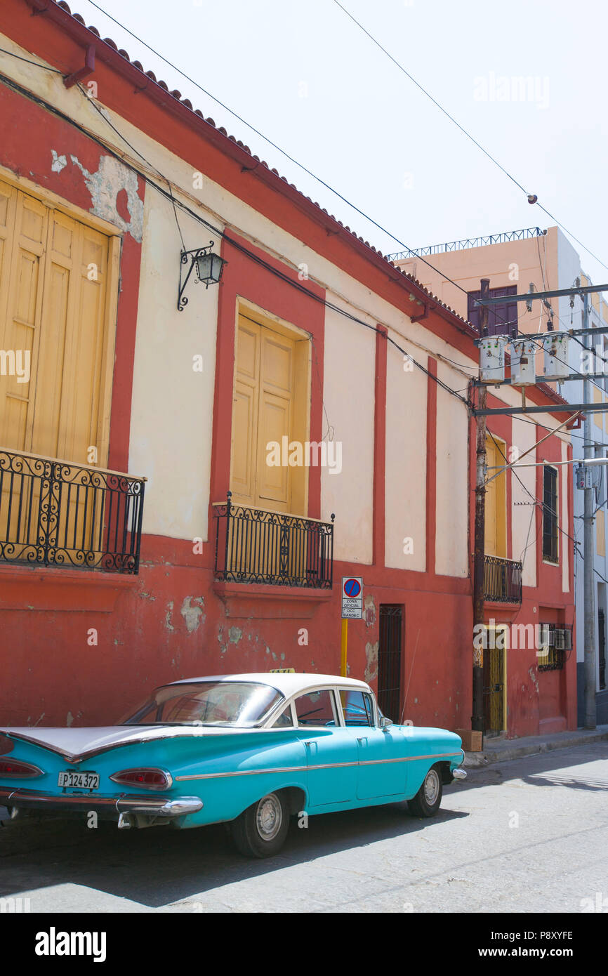 Classic Cuban Cars - Cuba Stock Photo