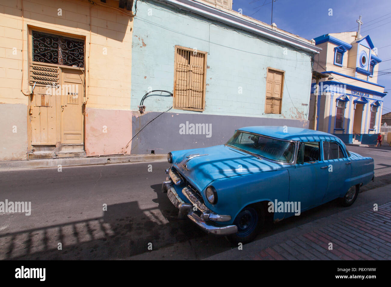Classic Cuban Cars - Cuba Stock Photo