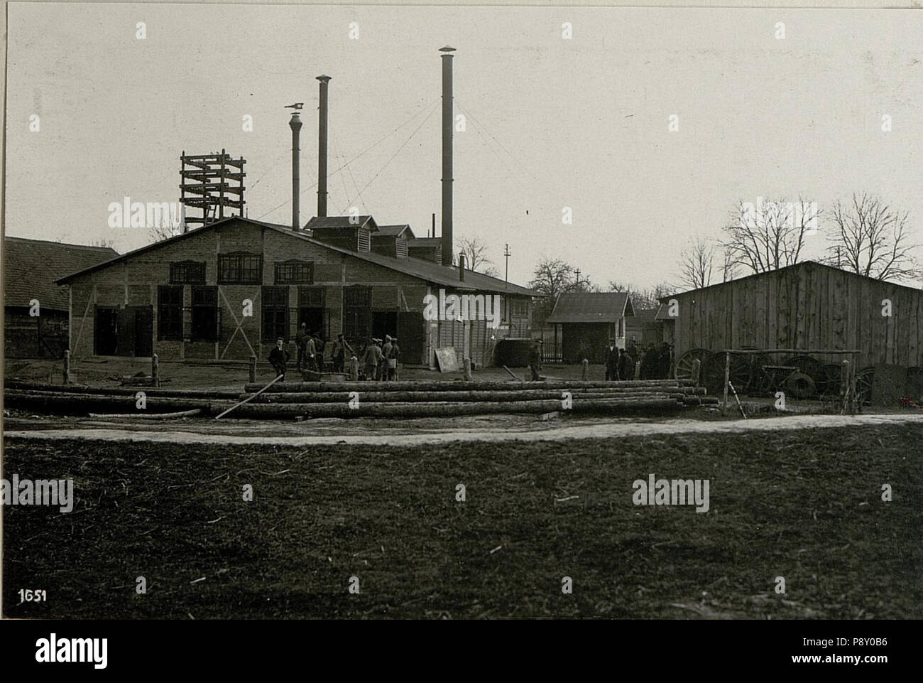 585 Wladimir-Wolynskij, Elektrizitätswerk. (17-IV.1918.) (BildID 15715554) Stock Photo