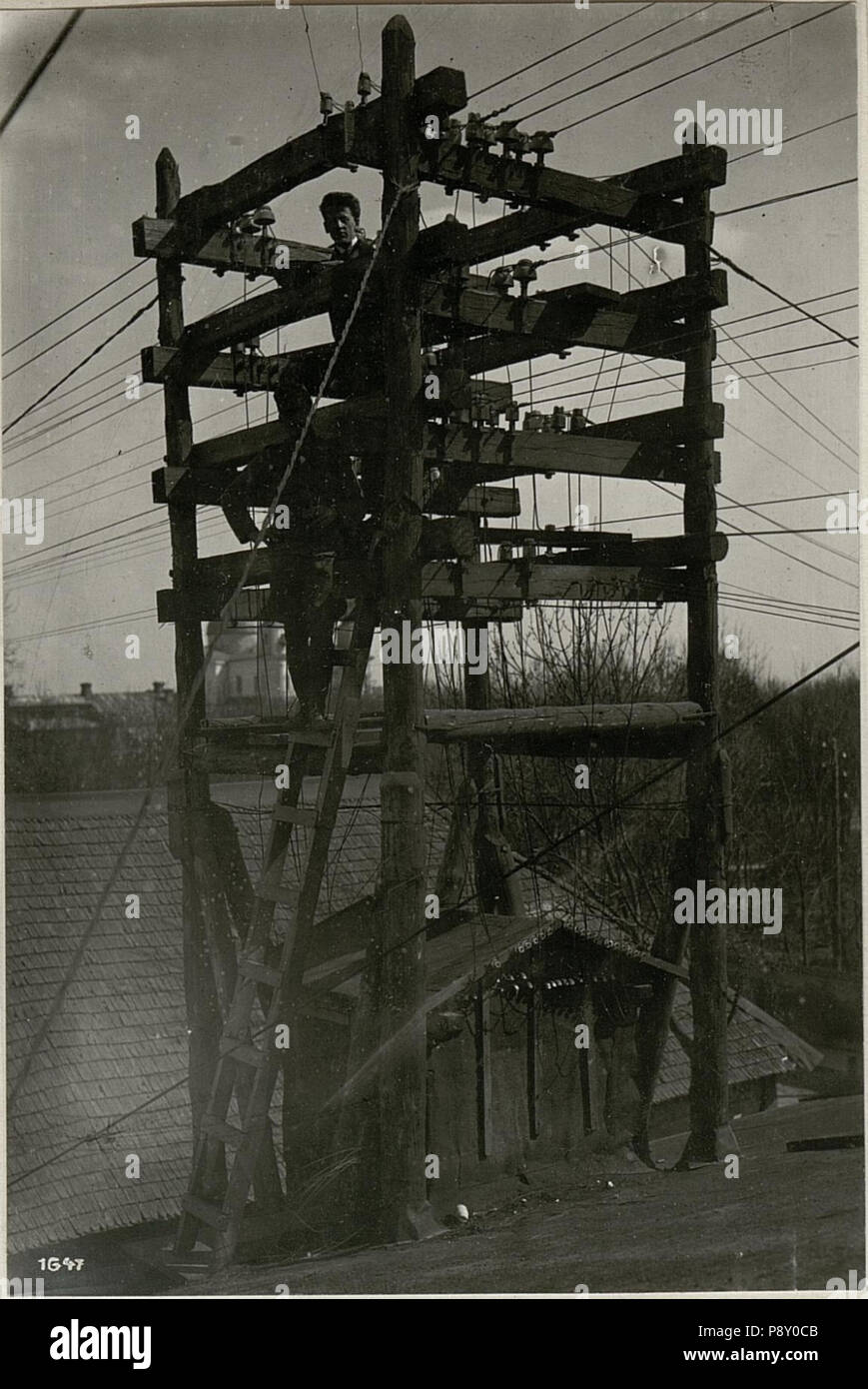 585 Wladimir-Wolynskij, Elektrizitätswerk. 17-IV.1918. (BildID 15715526) Stock Photo