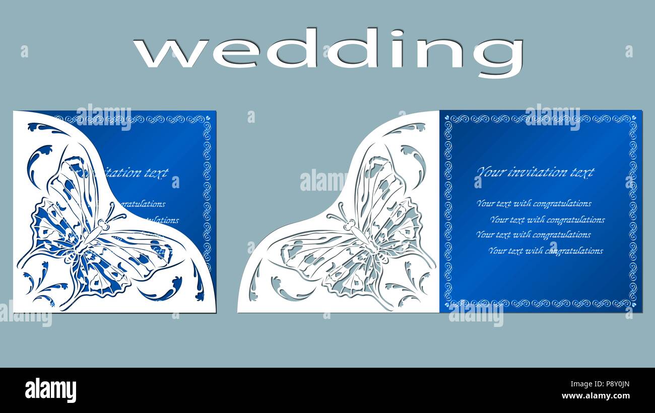 Inscription - wedding. Invitation and greeting card with abstract ...