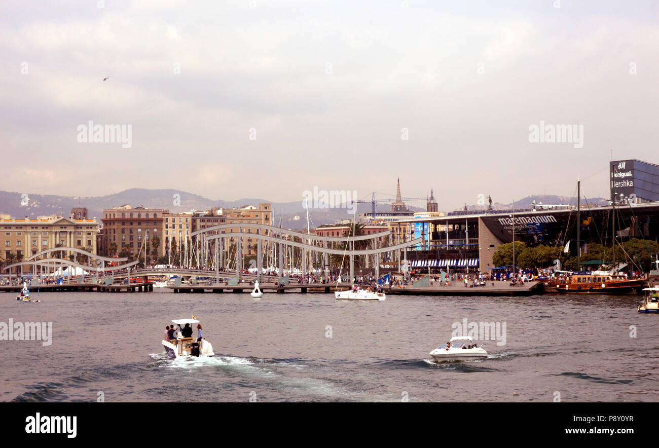 Barcelona waterfront cityscape October 2017 Stock Photo