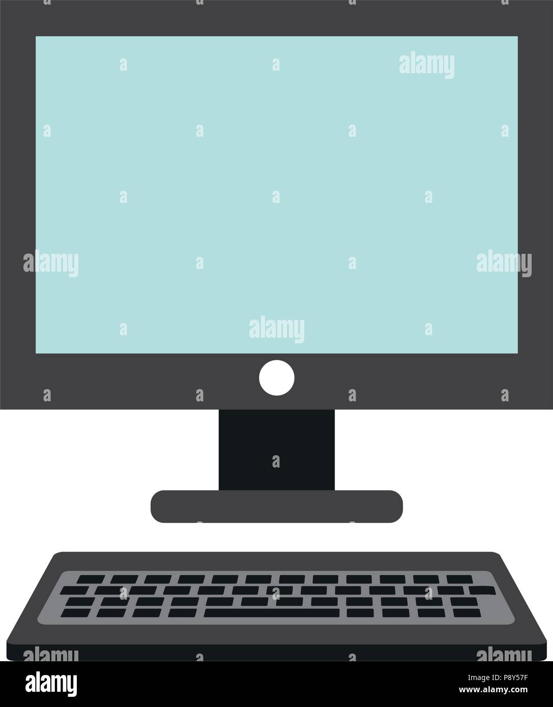 computer desktop isolated icon vector illustration design Stock Vector ...