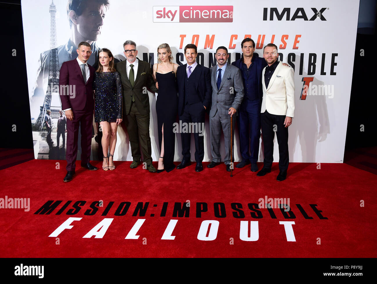 Left to right, Frederick Schmidt, Rebecca Ferguson, Christopher McQuarrie, Vanessa Kirby, Tom