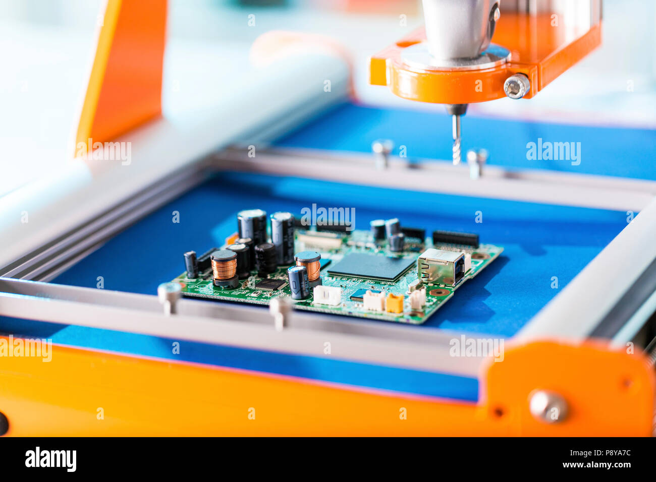 Cutting tool on CNC milling machine Stock Photo Alamy